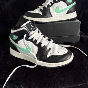 Jordan Black and White Sneakers